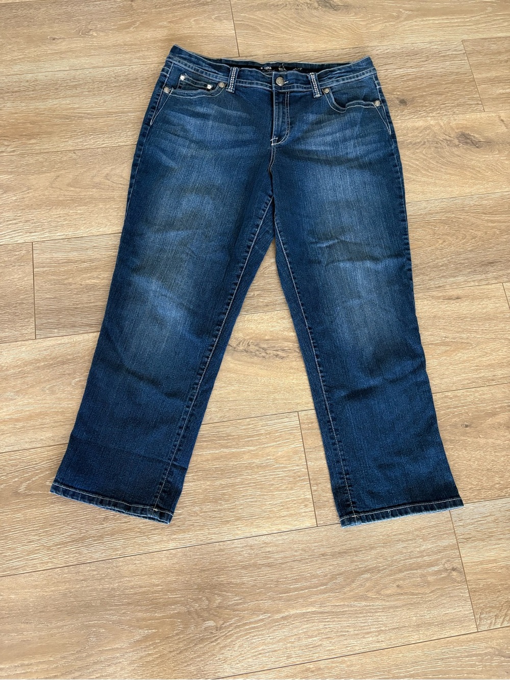 Classic Women's Dark Blue Straight-Leg Jeans